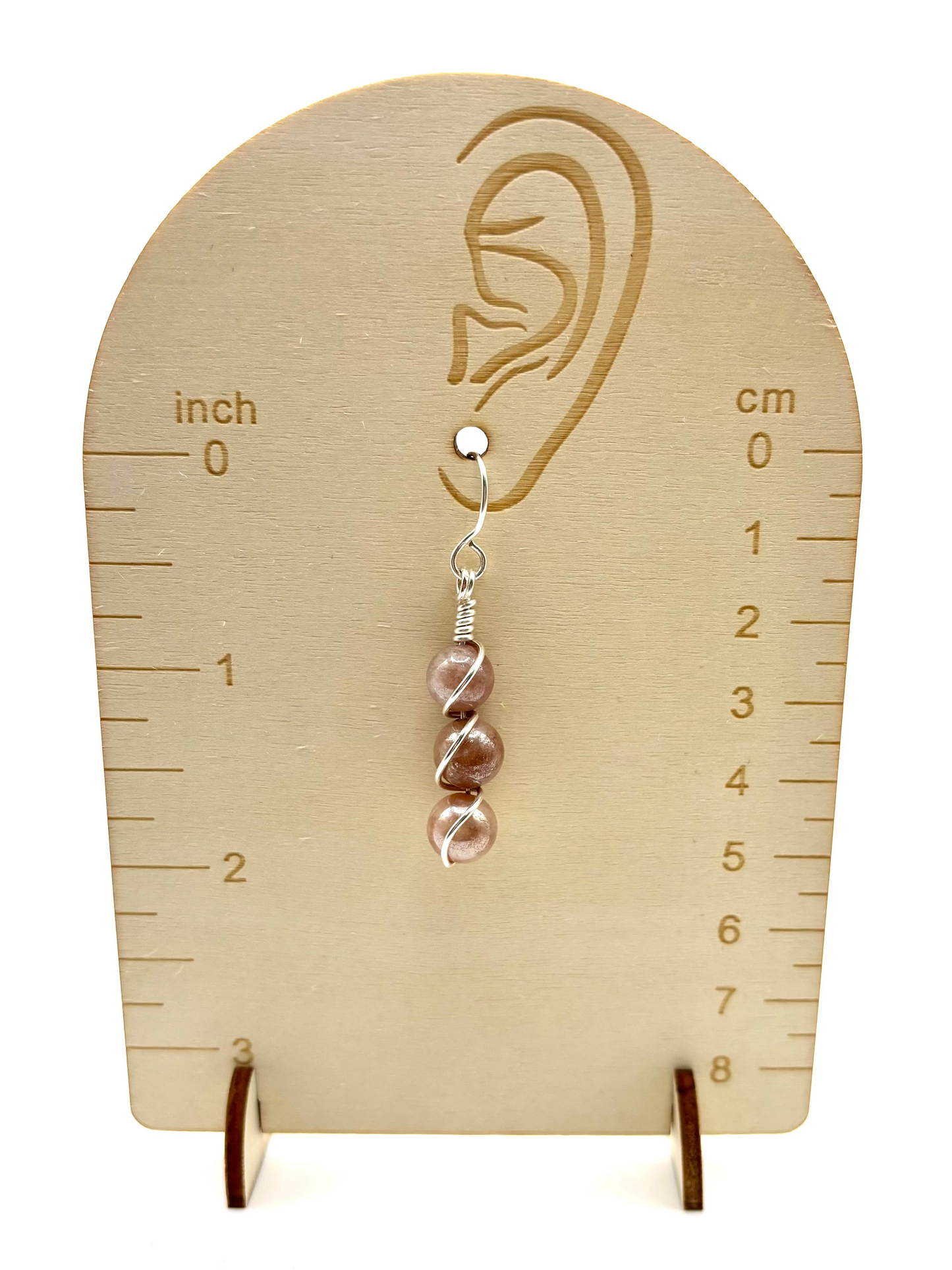 Round Agate Bead Jewelry Set – Wire-Wrapped Pendant Necklace & Coordinating Earrings
